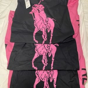 Ralph Lauren Pink Pony Canvas Tote Bag